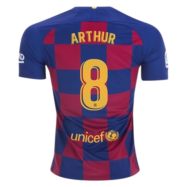 Camiseta Barcelona NO.8 Arthur 2ª Kit 2019 2020 Amarillo